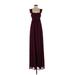 Show Me Your Mumu Cocktail Dress - Formal Square Sleeveless: Burgundy Solid Dresses - Women's Size X-Small