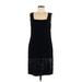 Zac Posen Casual Dress - Sheath Square Sleeveless: Black Print Dresses - Women's Size 8