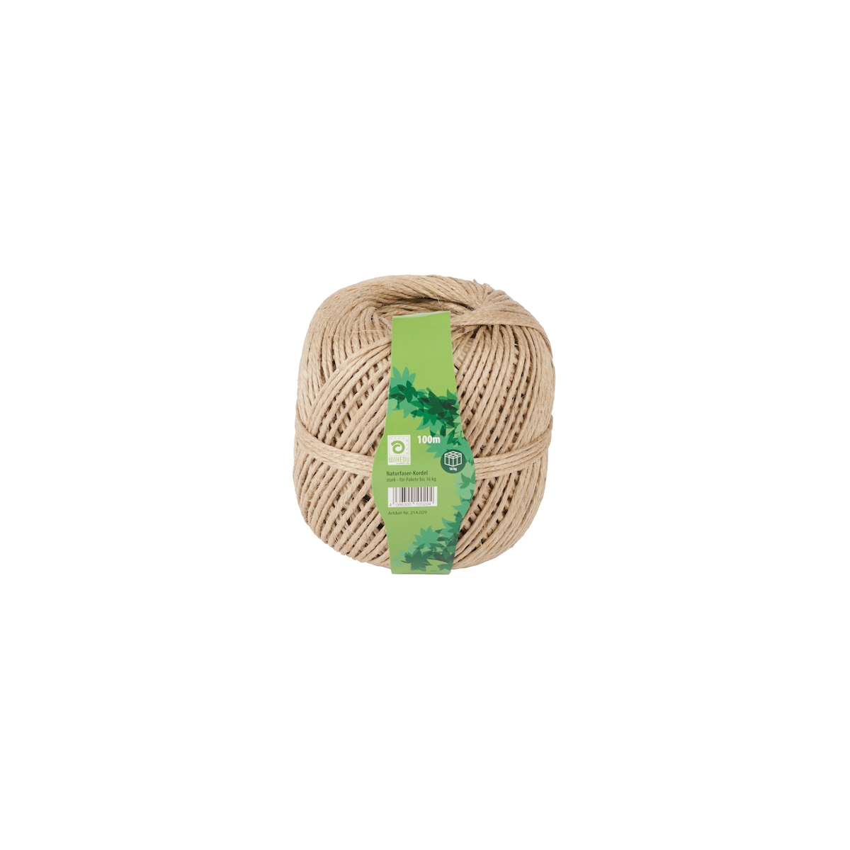 WIHEDÜ Kordel, Naturfaser, 2-fach 100m geschrumpft Image