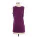 Under Armour Active Tank Top: Purple Solid Activewear - Women's Size X-Small
