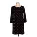 Vivienne Vivienne Tam Casual Dress - Shift: Black Print Dresses - Women's Size 10