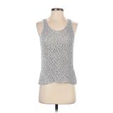 Eileen Fisher Pullover Sweater: Silver Tops - Women's Size Small Petite
