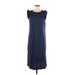 Old Navy Casual Dress - Midi: Blue Solid Dresses - Women's Size Medium