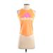 Adidas Active Tank Top: Orange Activewear - Women's Size Small