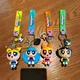 Porte-Clés en PVC de la Série PowerPuff Girls pour Homme et Femme Pendentif de Dessin Animé