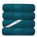 Lavish Touch Creosa 4 - Piece Cotton Bath Towel Same-Size Set Guest Room Case Pack 100% Cotton in Blue | Wayfair US-600-Bathtowel-Sapphireblue-4pk