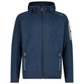 CMP - Jacket Fix Hood Jacquard Knitted 3H60847N - Fleecejacke Gr 56 blau