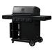 Char-Broil Charbroil Pro Series 4-burner Infrared Gas Grill, Griddle, & Charcoal Combo w/ Side Burner Cast Iron/Steel in Black/Gray | Wayfair