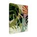 Trademark Fine Art Leaves 29 - Wrapped Canvas Print Canvas, Cotton in Black/Brown/Green | 19 H x 14 W x 2 D in | Wayfair 1X26389-C1419GG