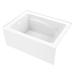 Kingston Brass VTAM4836L22T Ambry 48-Inch Acrylic Alcove Tub w/ Left Hand Drain, Glossy Acrylic in White | 21.44 H x 48 W x 35.81 D in | Wayfair