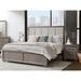 Roundhill Furniture Ennesley Upholstered Sleigh 3 Piece Bedroom Set Upholstered, Wood in Brown/Gray | 60 H x 63.78 W x 86.8 D in | Wayfair B714QN2