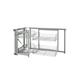 Rev-A-Shelf Sliding 4-shelf Wire Blind Corner Cabinet Organizer Steel in Gray | 15"W | Wayfair 5707-15CR