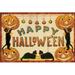 The Holiday Aisle® Nostalgia Happy Halloween by Katie Pertiet - Wrapped Canvas Textual Art Paper | 8" H x 12" W | Wayfair