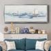 Longshore Tides Boats On The Water II Canvas, Solid Wood in Blue/Brown/White | 24 H x 60 W x 1.5 D in | Wayfair 66FCCAE440094E04A5442B3AEF8C2D27