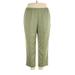Alfred Dunner Casual Pants - High Rise: Green Bottoms - Women's Size 18