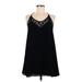 Forever 21 Casual Dress - A-Line Scoop Neck Sleeveless: Black Print Dresses - Women's Size Medium