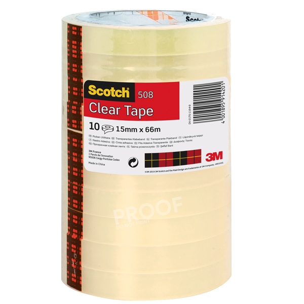 Scotch Klebefilm 15mmx66m transparent 10RL Image