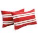 19-inch by 11-inch Outdoor Lumbar Throw Pillow (Set of 2) - Set of 2