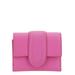 'le Compact Bambino' Pink Wallet With Magnetic Closure In Leather Woman