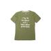 Instant Message Short Sleeve T-Shirt: Green Marled Tops - Kids Girl's Size X-Large