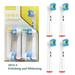 Compatible With Oral-b Replacement Heads For Oral-b Toothbrush Heads White