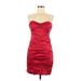 Express Cocktail Dress - Party: Red Dresses - Women's Size 6
