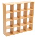 5 PCS 16 Grid Storage Rack Miniature House Furniture Cabinet Baby Toy Dollhouse Shelf Locker Decor Bookshelf Child