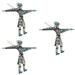 3 Pieces Puppet Ornament Kids Playsets Traditional Puppetry Toys for Suite Child Wood