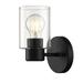 Westinghouse Lighting Westinghouse Sylvestre One-Light Indoor Wall Fixture - 1-Light Matte Black