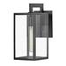 1 Light Small Outdoor Wall Lantern in Transitional Style 6 inches Wide By 13.25 inches High-Black Finish-Incandescent Lamping Type Bailey Street Home