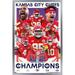 NFL Kansas City Chiefs - Super Bowl LVIII Champions Wall Poster 22.375 x 34 Framed