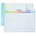 2 Pcs Calendar Office Decor Fridge Weekly Planner Magnetic The to Do List Tabletop Board Dry Erase Wall Whiteboard