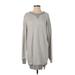 n Crew Neck Long sleeves:Philanthropy Casual Dress - Sweater Dress Crew Neck Long sleeves: Gray Color Block Dresses - Women's Size Small