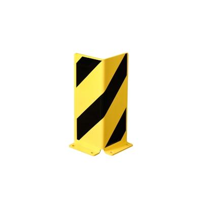 PROREGAL Anfahrschutz | U-Profil | HxBxT 80x16x16cm | Kunststoffbeschichteter Stahl 6mm | Schwarz-Gelb Image