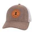 Men's Ahead Tan/White Illinois Fighting Illini Pregame Adjustable Hat