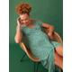 Long, Fluid, Button-Down Dress for Maternity, by ENVIE DE FRAISE green
