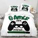 Modern Gamepad Bedding Set Boys Youth Video Game Controller Gaming Equipment Duvet Cover Decorative 3 Piece Duvet Cover With 2 Pillow Shams Full Size(No Comforter)