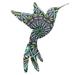 4 PCS Iron Hummingbird Hanging Vintage Decor for Home Animal Retro Gardening Metal Ornament Wall Household Wrought