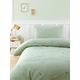Catherine Lansfield Embroidered Dinosaur Duvet Cover Set, Green, Size Single