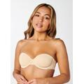 Boux Avenue Microfibre strapless push-up bra - Nude - 38B