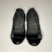 Coach Shoes | Coach Chelsea Patent Leather Capped Leather Ballet Flats With Silver Logo | Color: Black/Silver | Size: 7
