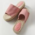 Urban Outfitters Shoes | Nib Urban Outfitters Mimi Suede Espadrille Slide Sandals In Pink | Color: Pink/Tan | Size: 9