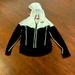 Nike Sweaters | Nike Jacket Womens Small White Black Swoosh Full Zip Hooded Windbreaker Ladies | Color: Black/White | Size: S