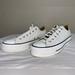 Converse Shoes | Converse All Stars Off White Cream 9.5 Women’s Platform Low Tops | Color: Cream | Size: 9.5