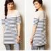 Anthropologie Dresses | Anthropologie Postmark Jola Striped Eyelet Tunic Dress Blue & White Small | Color: Blue/White | Size: S