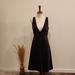 J. Crew Dresses | J. Crew Velvet V- Neck Midi Dress | Color: Brown | Size: 4