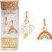 Anthropologie Jewelry | Nwt Yellow Owl Workshop Rainbow & Cloud Mismatched Drop Huggie Hoop Earrings | Color: Gold/Pink | Size: Os