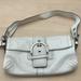 Coach Bags | Authentic Leather Coach Handbag | Color: Cream/Silver | Size: Os