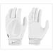 Nike Accessories | Nike Adult M Alpha Huarache Edge Batting Gloves White Vegan Leather Adjustable | Color: White | Size: Medium