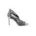 Calvin Klein Heels: Silver Shoes - Women's Size 8 - Open Toe